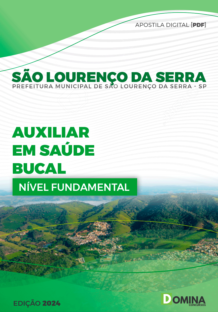 Pref São Lourenço da Serra SP 2024 Auxiliar em Saúde Bucal