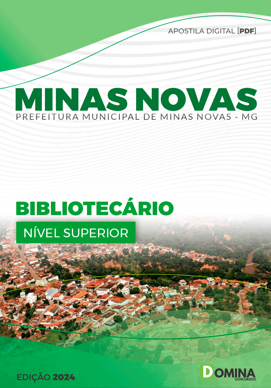 Apostila Pref Minas Novas MG 2024 Bibliotecário