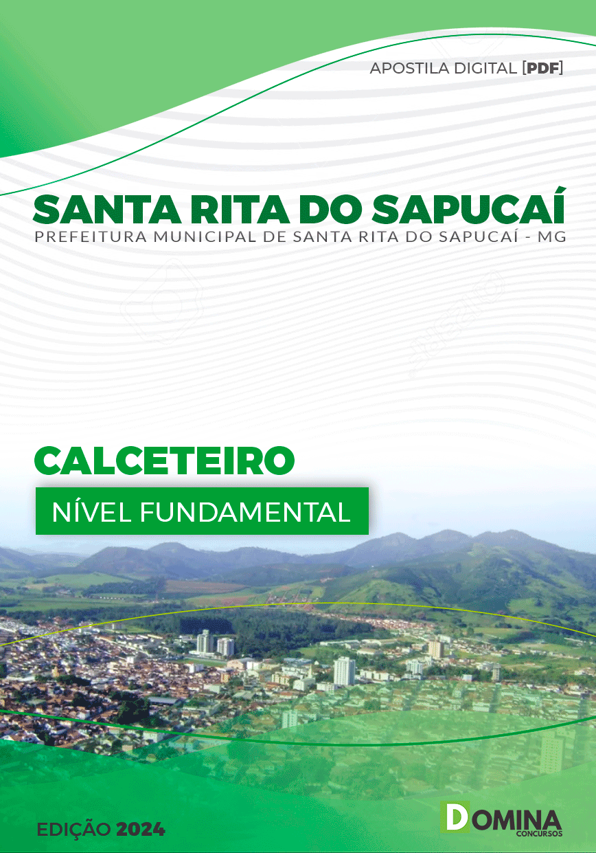 Apostila Pref Santa Rita Do Sapucaí MG 2024 Calceteiro