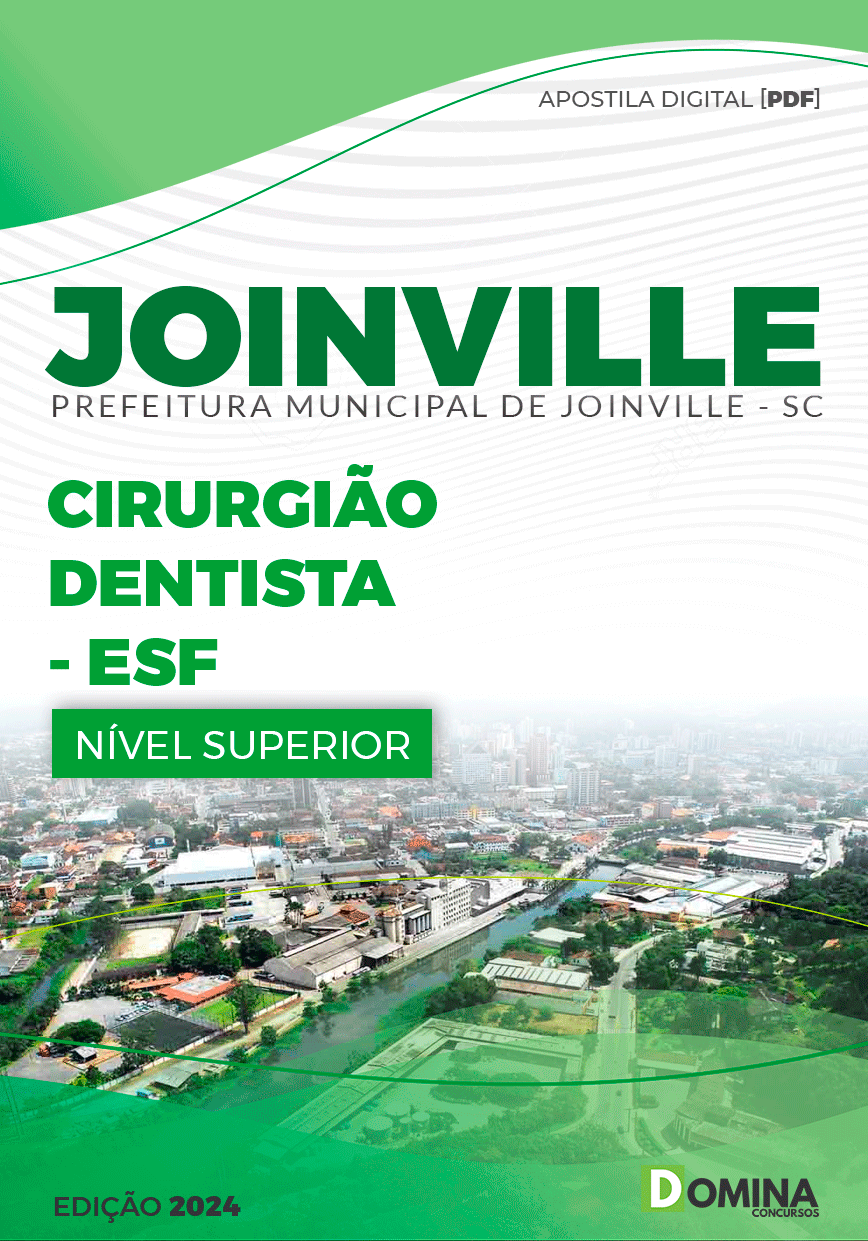 Apostila Pref Joinville SC 2024 Cirurgião Dentista ESF