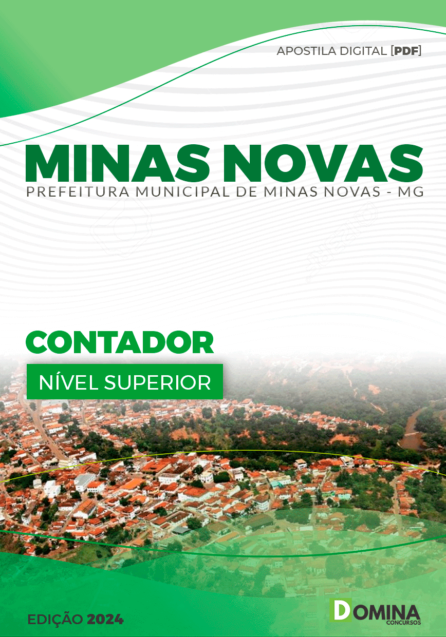 Apostila Pref Minas Novas MG 2024 Contador