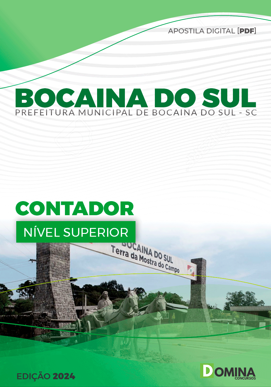 Apostila Pref Bocaina Do Sul SC 2024 Contador