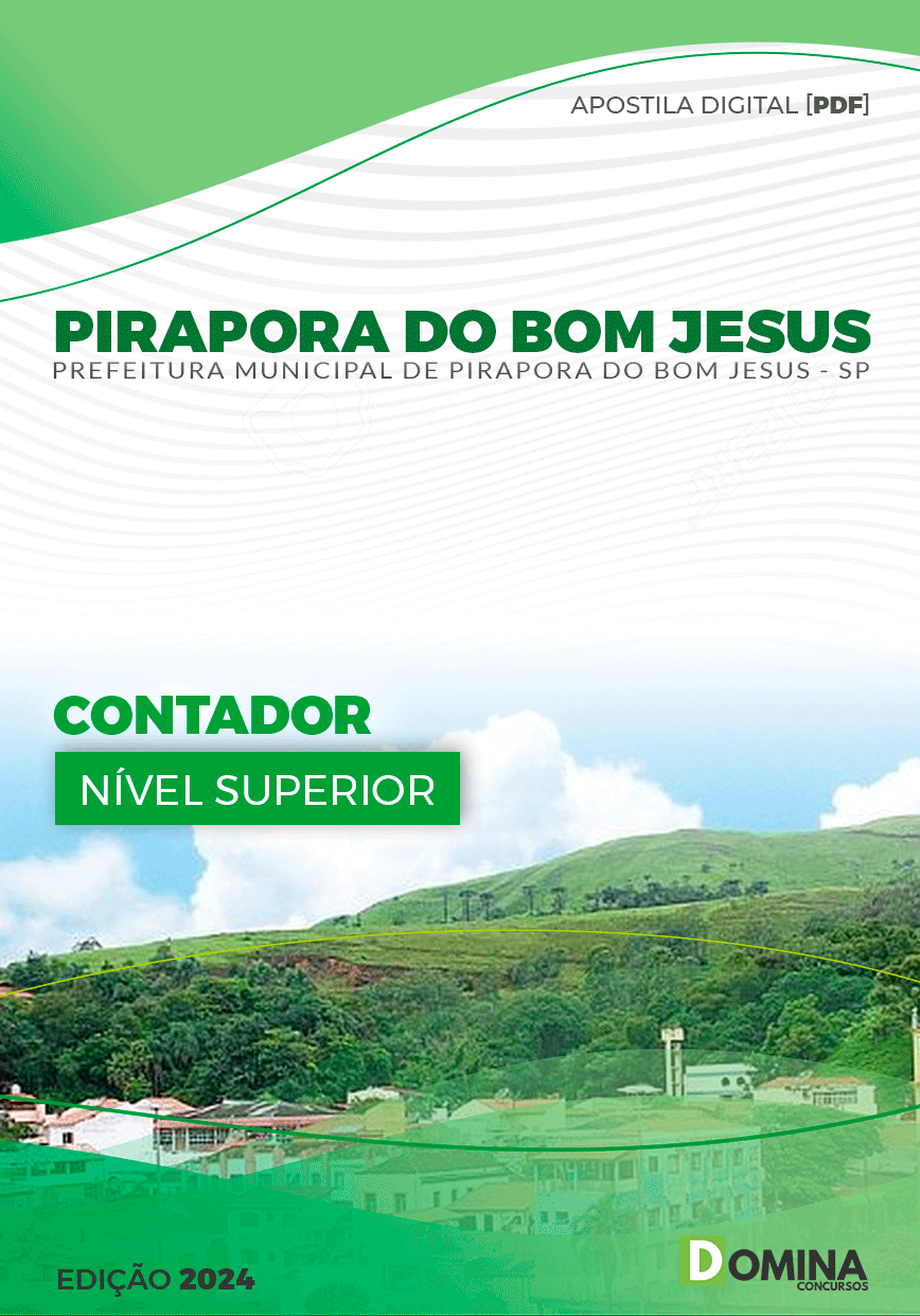Apostila Pref Pirapora do Bom Jesus SP 2024 Contador