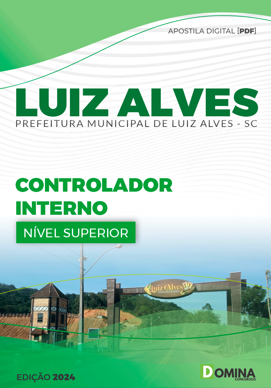 Apostila Pref Luiz Alves SC 2024 Controlador Interno