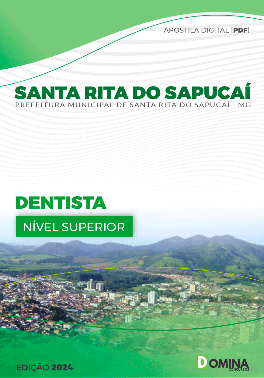 Apostila Pref Santa Rita Do Sapucaí MG 2024 Dentista