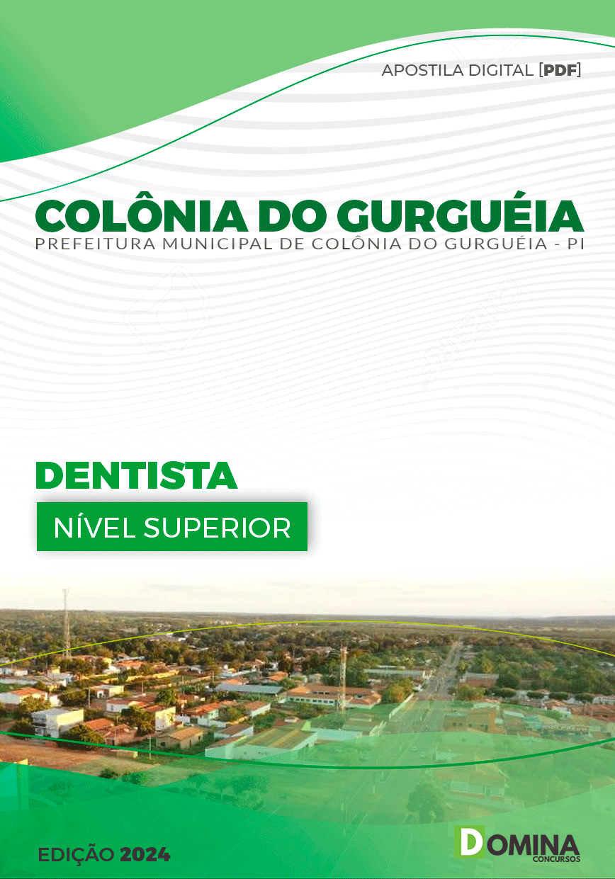 Apostila Pref Colônia Do Gurguéia PI 2024 Dentista