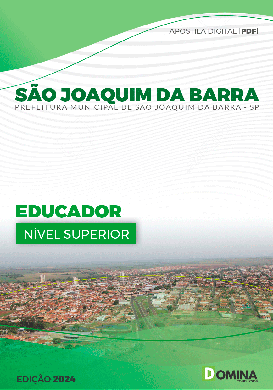 Apostila Pref São Joaquim da Barra SP 2024 Educador