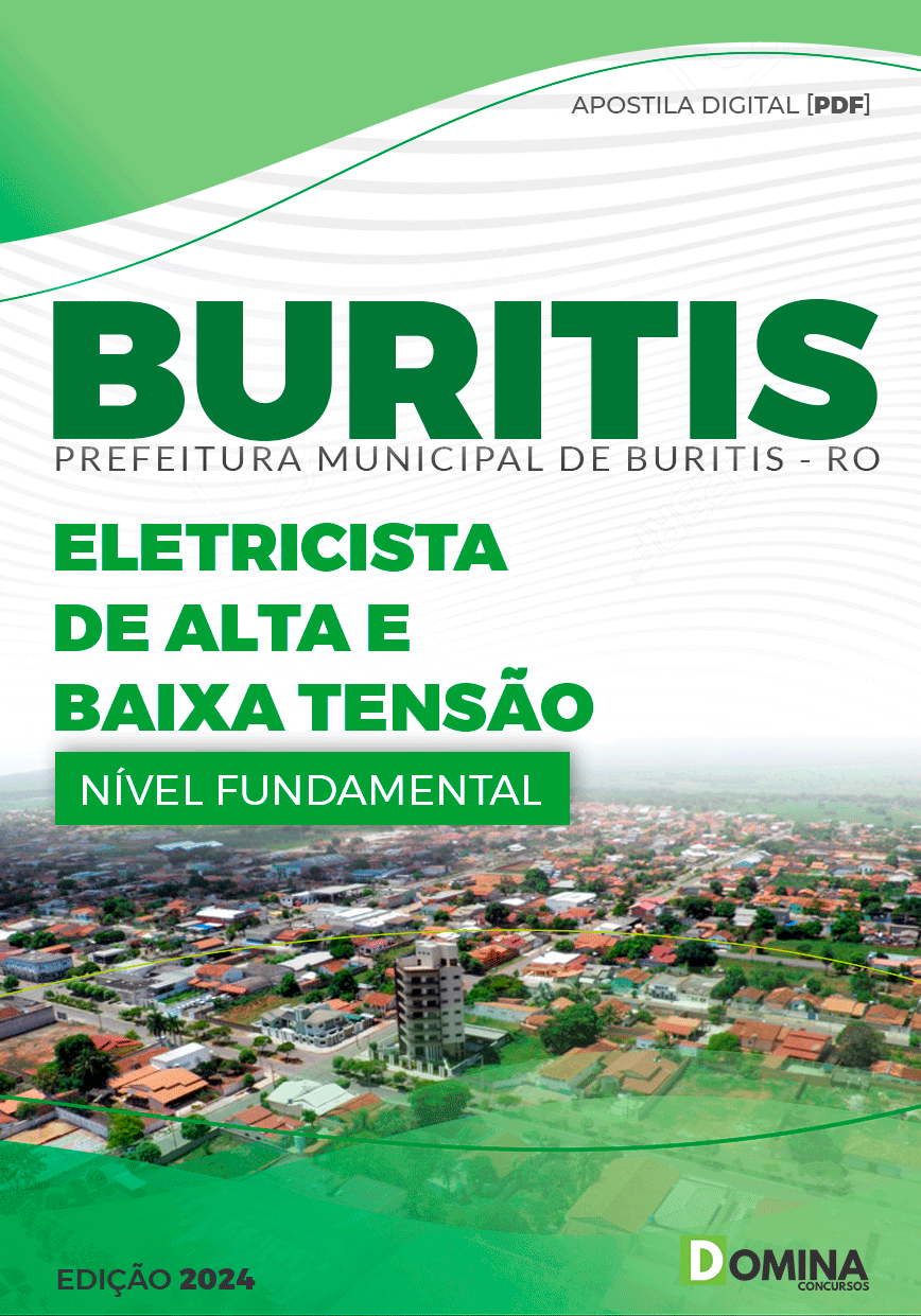 Apostila Pref Buritis RO 2024 Eletricista Alta Baixa Tensão