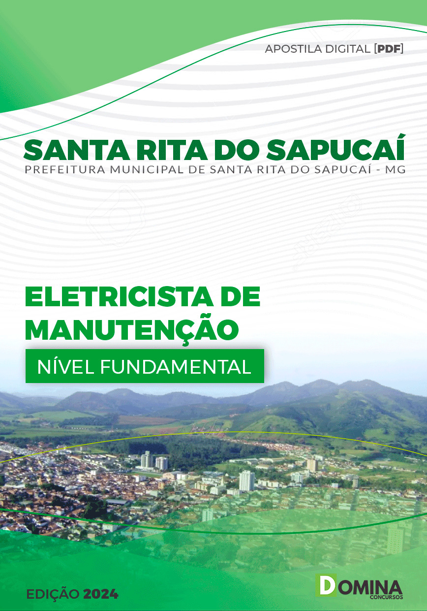Apostila Pref Santa Rita Do Sapucaí MG 2024 Eletricista Manutenção
