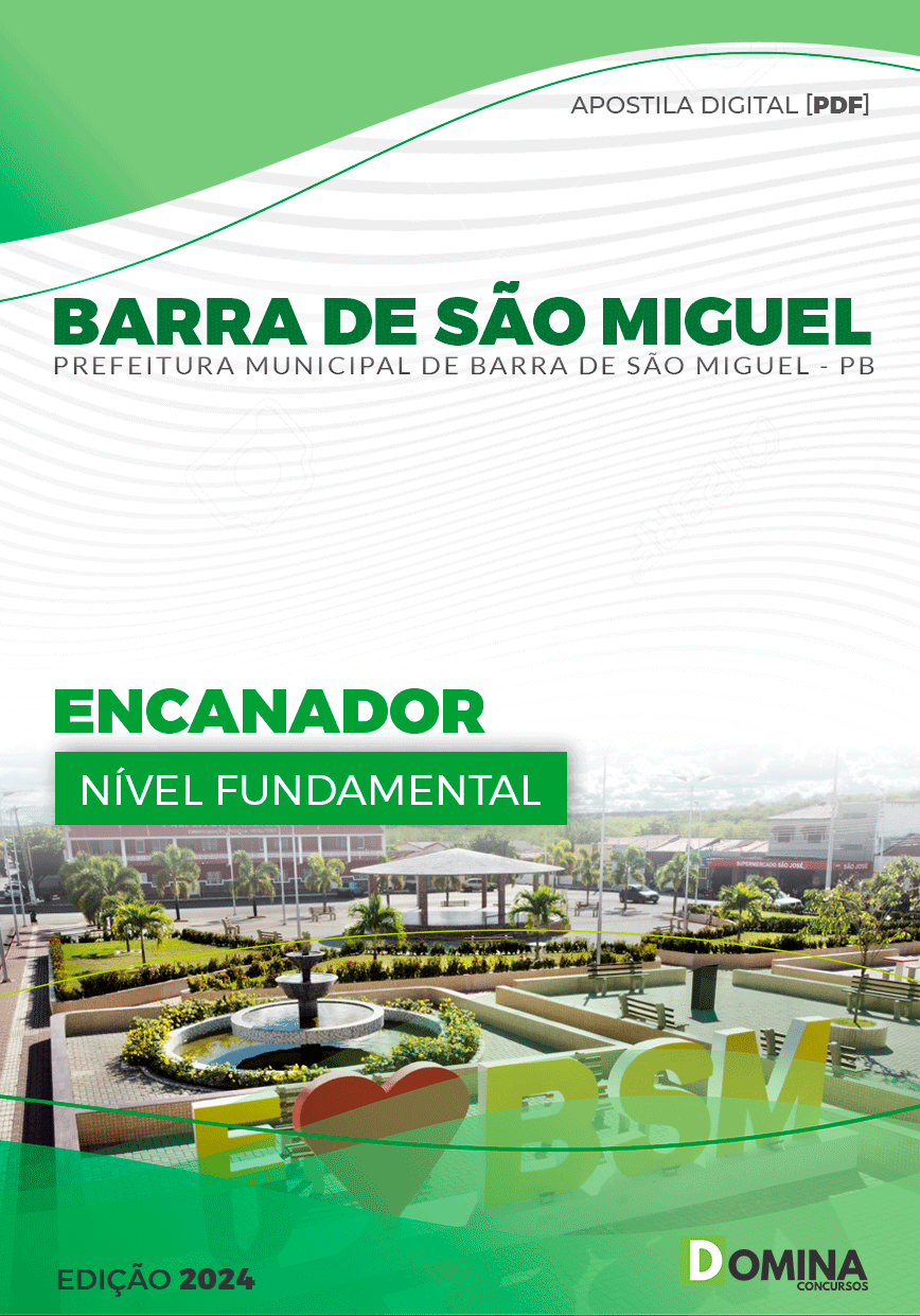 Apostila Pref Barra De São Miguel PB 2024 Encanador