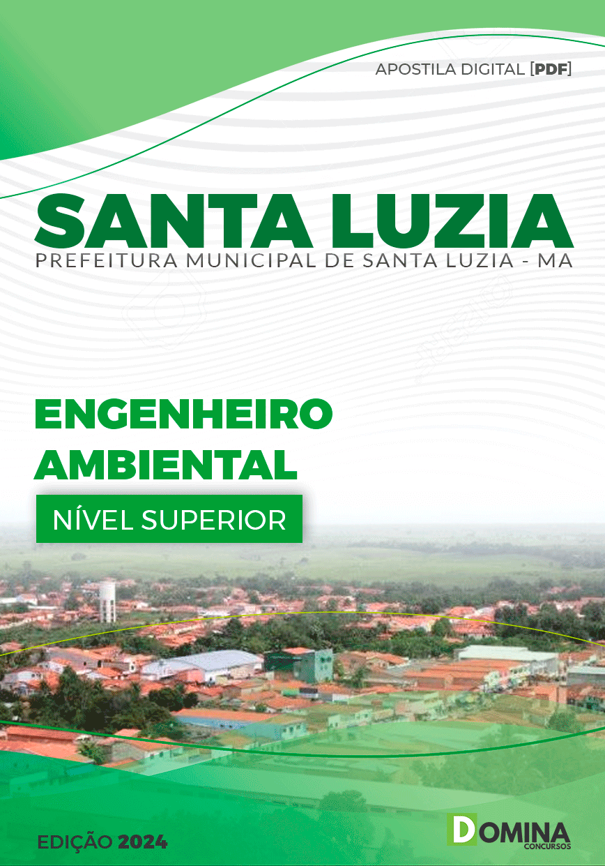 Apostila Pref Santa Luzia MA 2024 Engenheiro Ambiental
