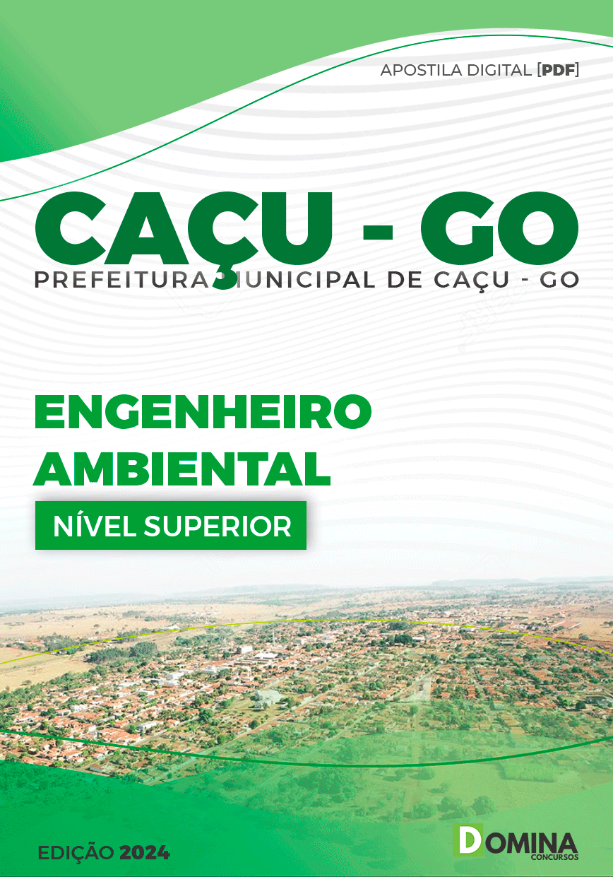Apostila Pref Caçu GO 2024 Engenheiro Ambiental
