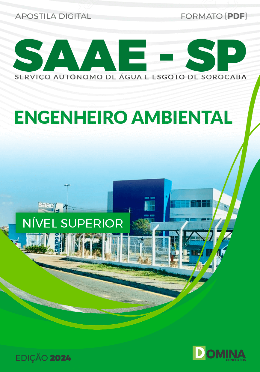 Apostila SAAE Sorocaba SP 2024 Engenheiro Ambiental