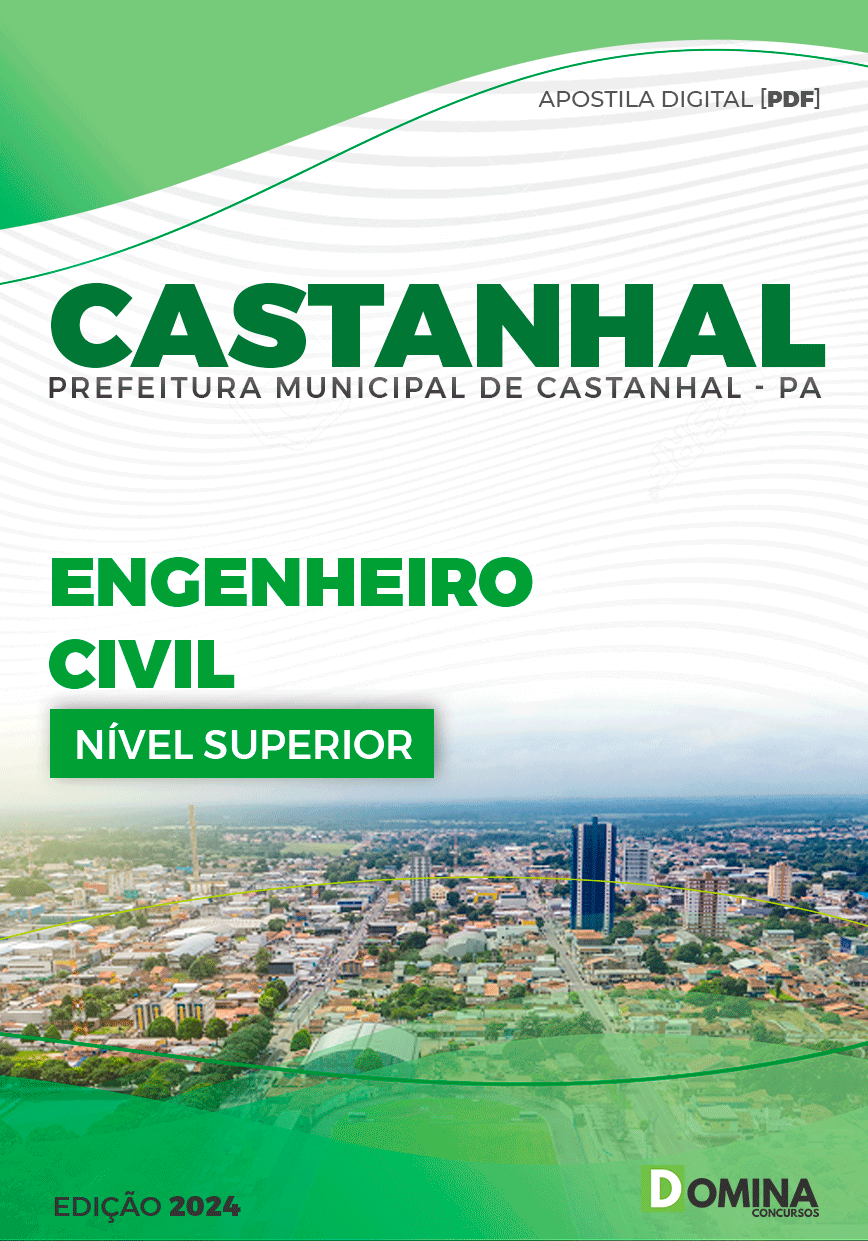Apostila Pref Castanhal PA 2024 Engenheiro Civil