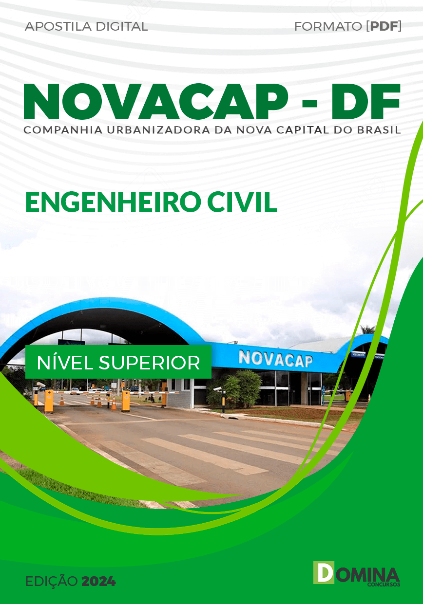 Apostila NOVACAP DF 2024 Engenheiro Civil