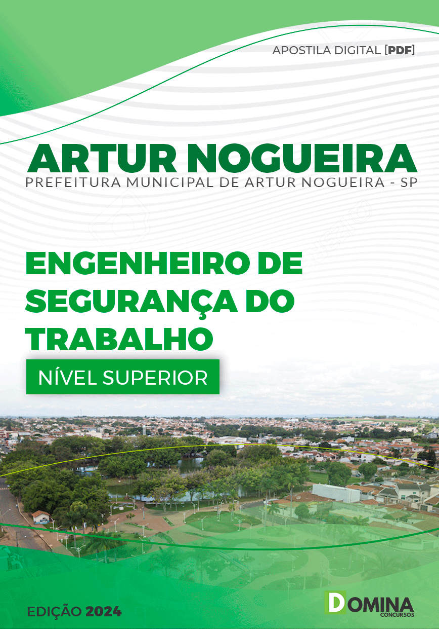 Pref Artur Nogueira SP 2024 Engenheiro Segurança do Trabalho
