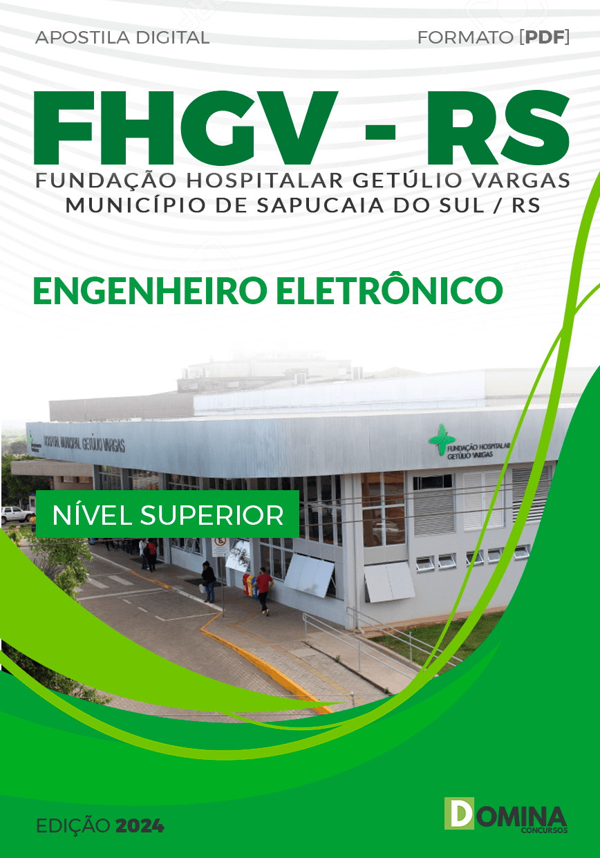 Apostila Concurso FHGV RS 2024 Engenheiro Eletrônico