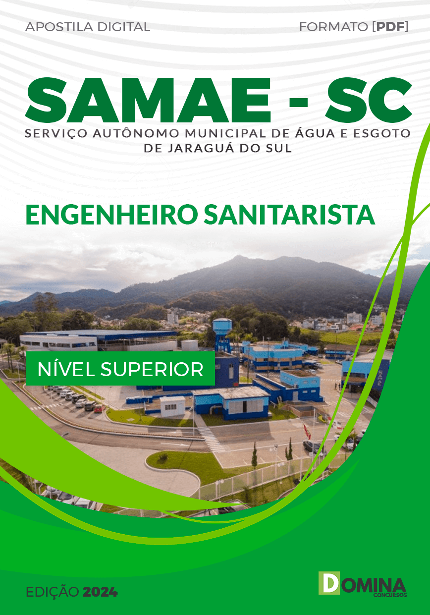 Apostila SAMAE Jaraguá do Sul SC 2024 Engenheiro Sanitarista