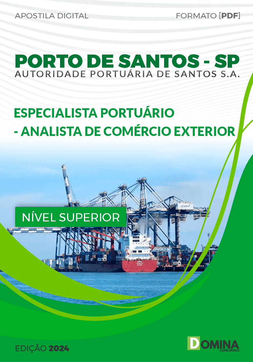 Apostila Porto de Santos SP 2024 Analista Comércio Exterior