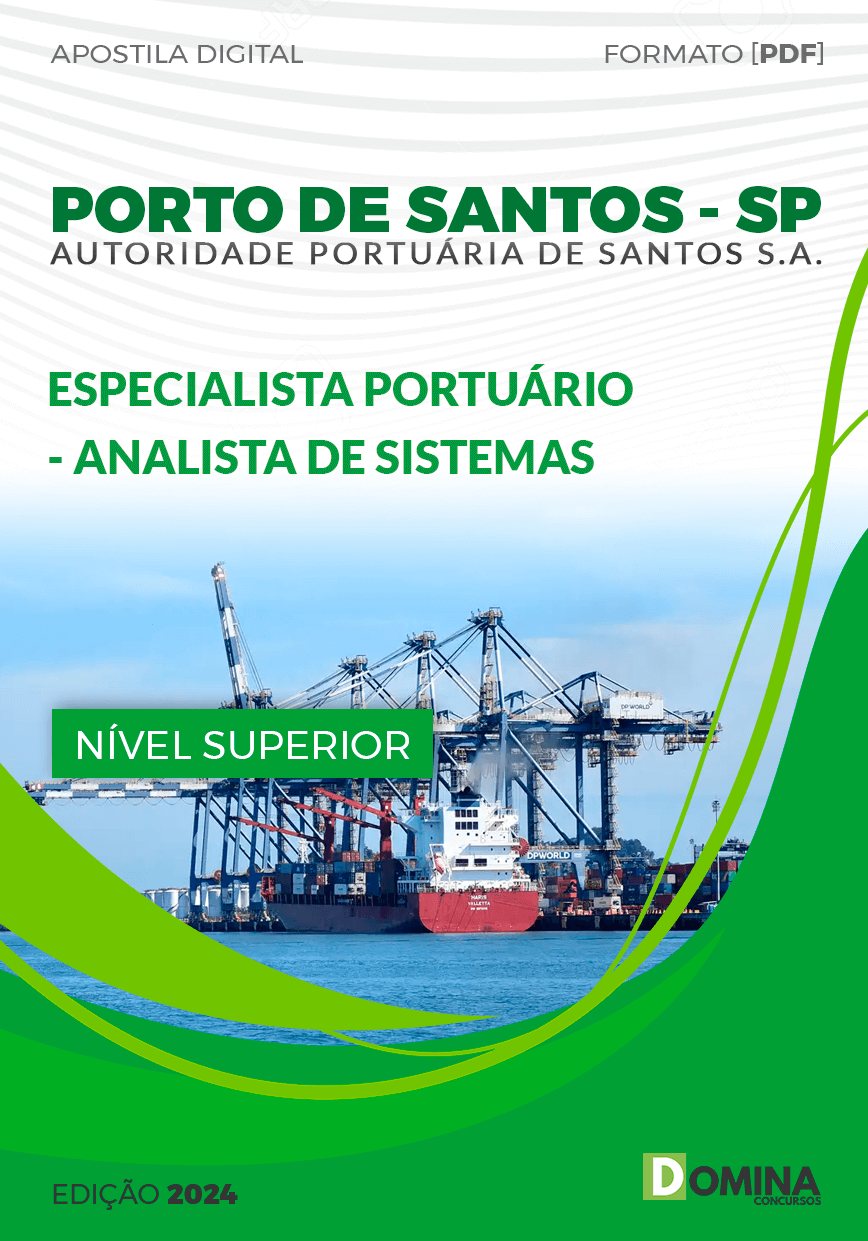 Apostila Porto de Santos SP 2024 Especialista Portuário Analista Sistemas