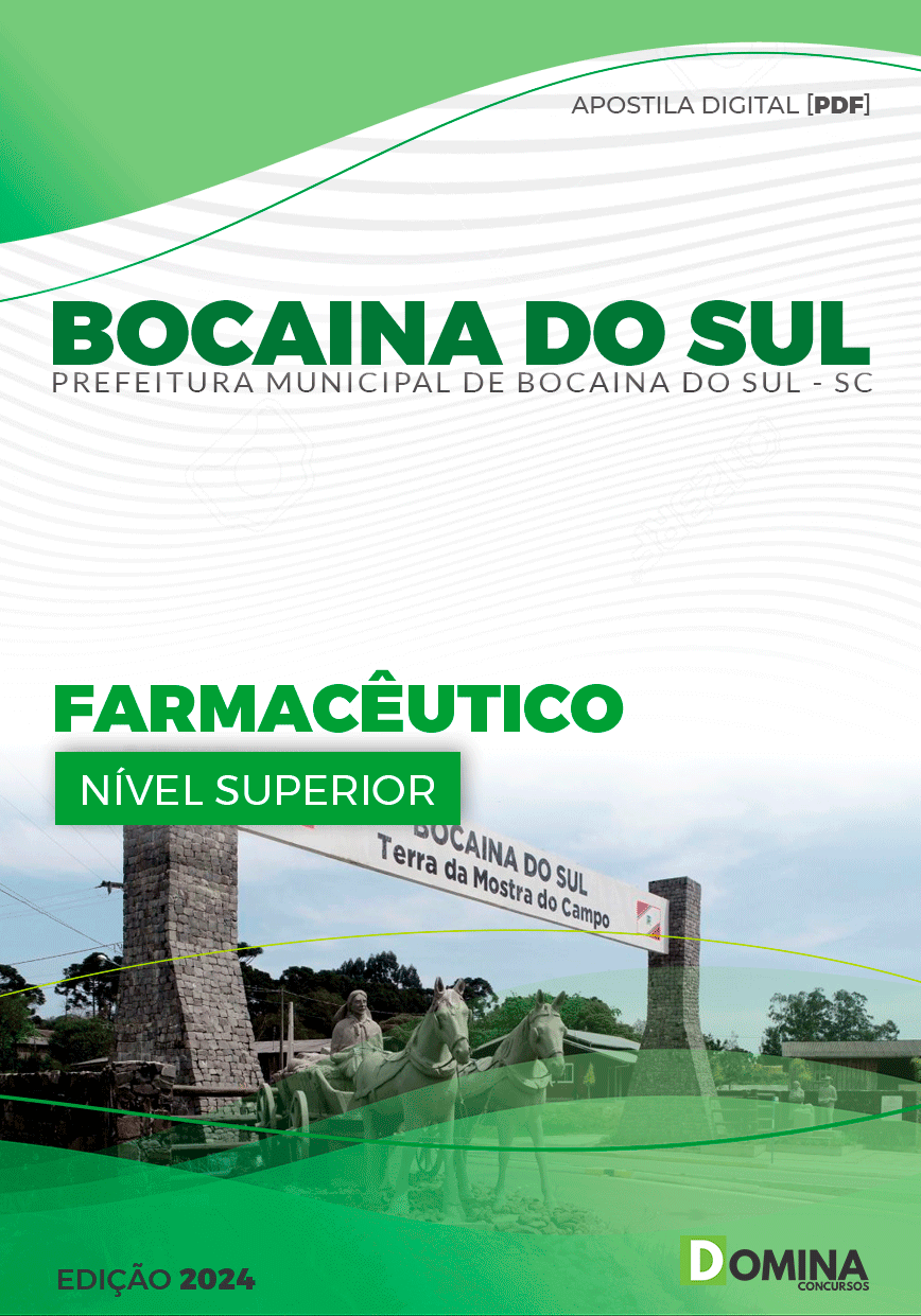 Apostila Pref Bocaina Do Sul SC 2024 Farmacêutico