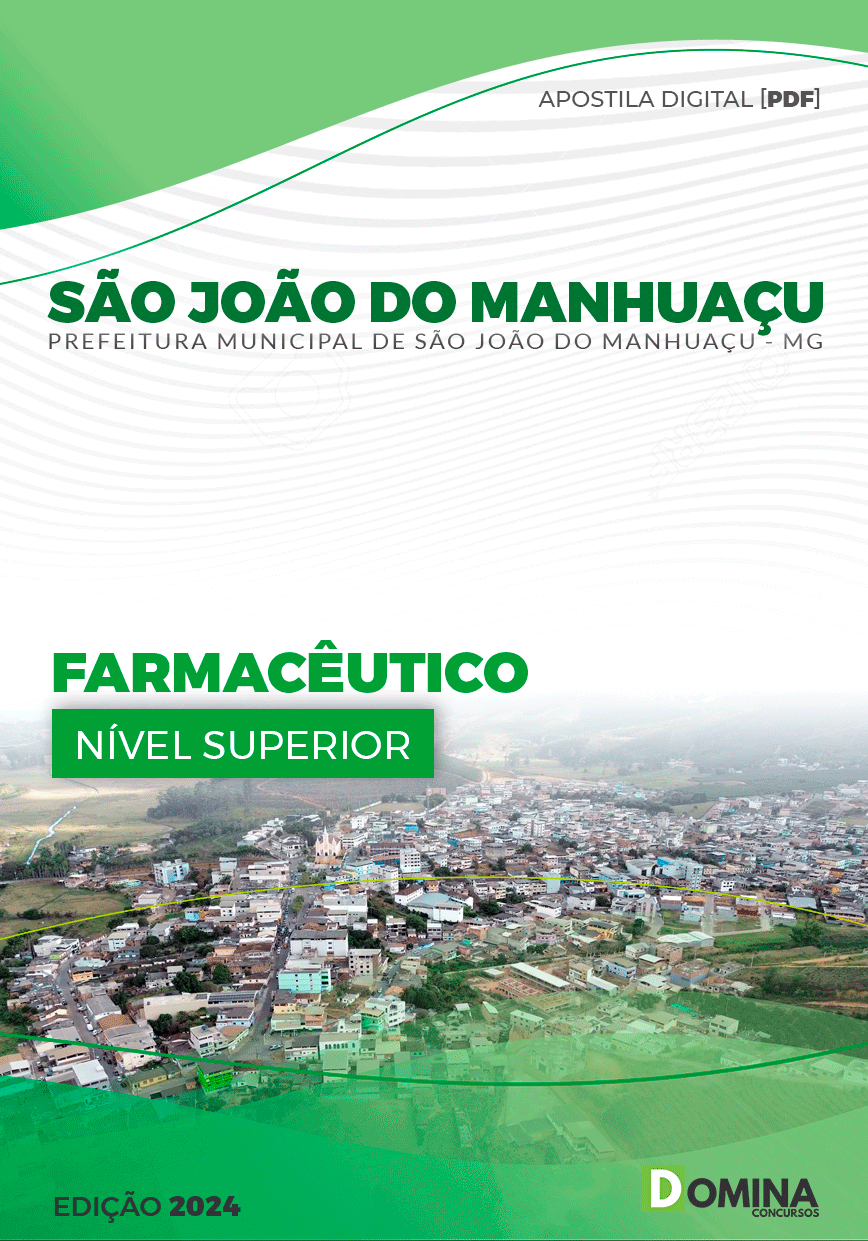 Apostila Pref São João do Manhuaçu MG 2024 Farmacêutico