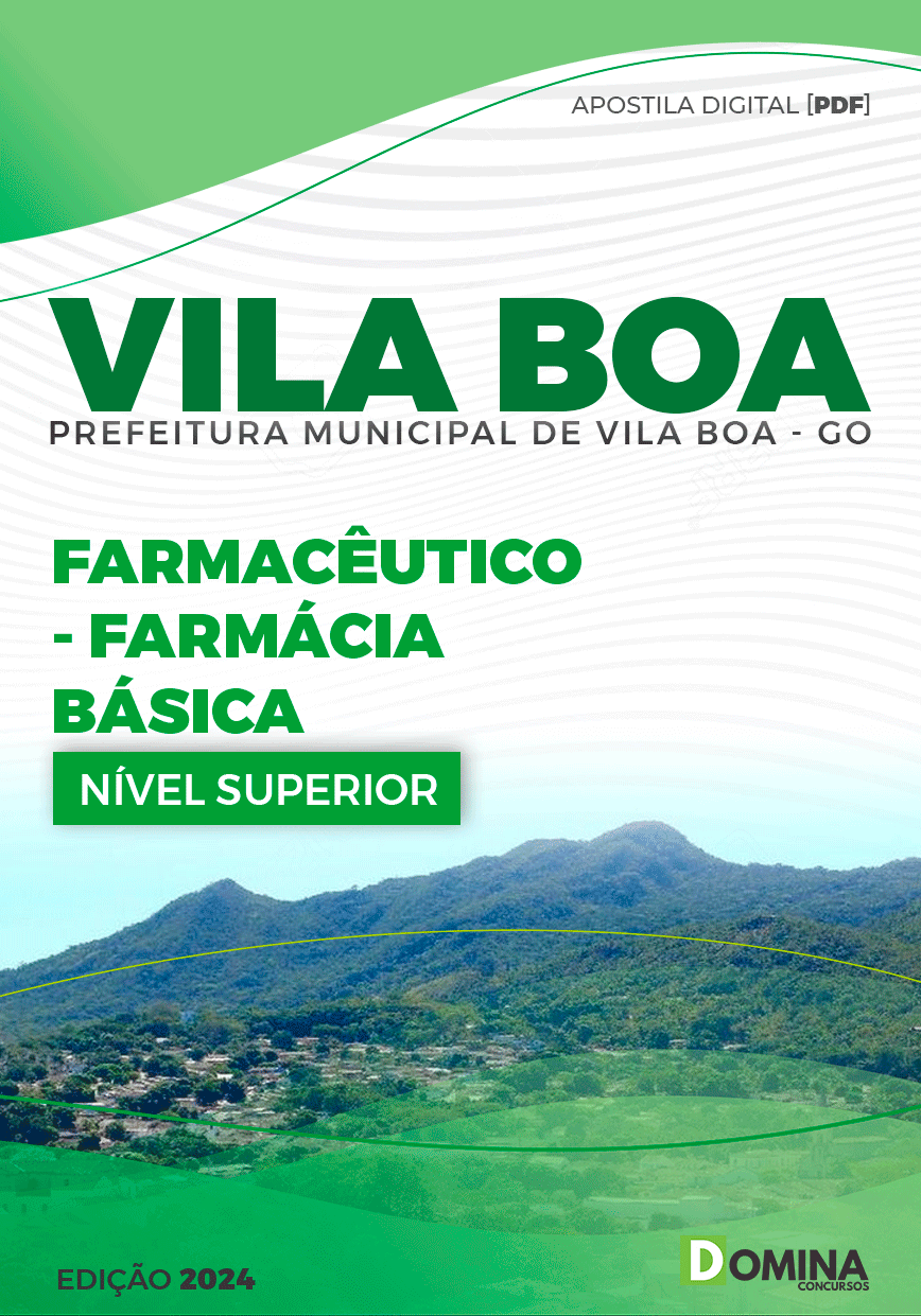 Apostila Pref Vila Boa GO 2024 Farmacêutico