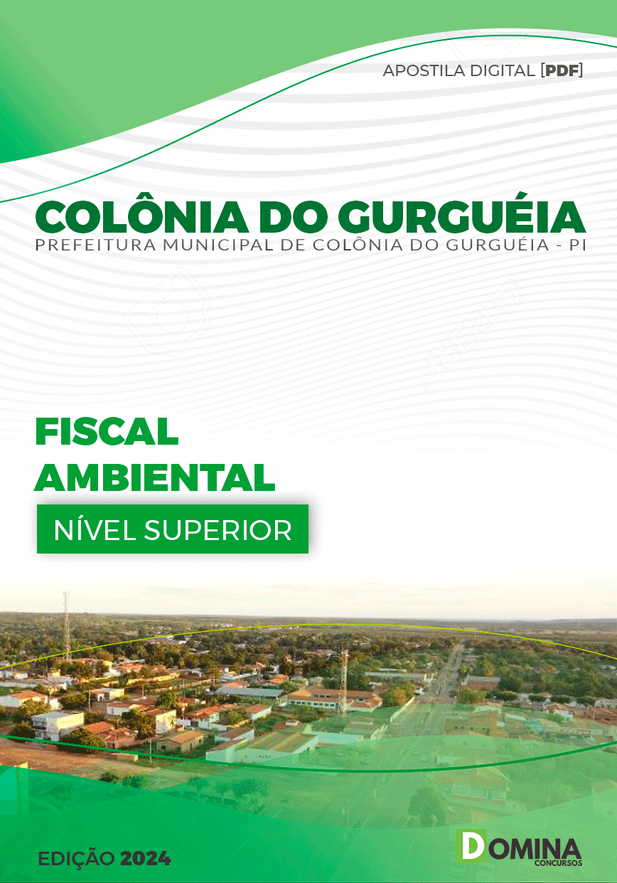 Apostila Pref Colônia Do Gurguéia PI 2024 Fiscal Ambiental