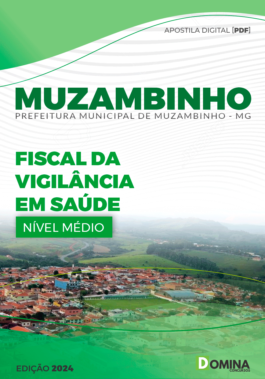 Apostila Pref Muzambinho MG 2024 Fiscal Vigilância Saúde
