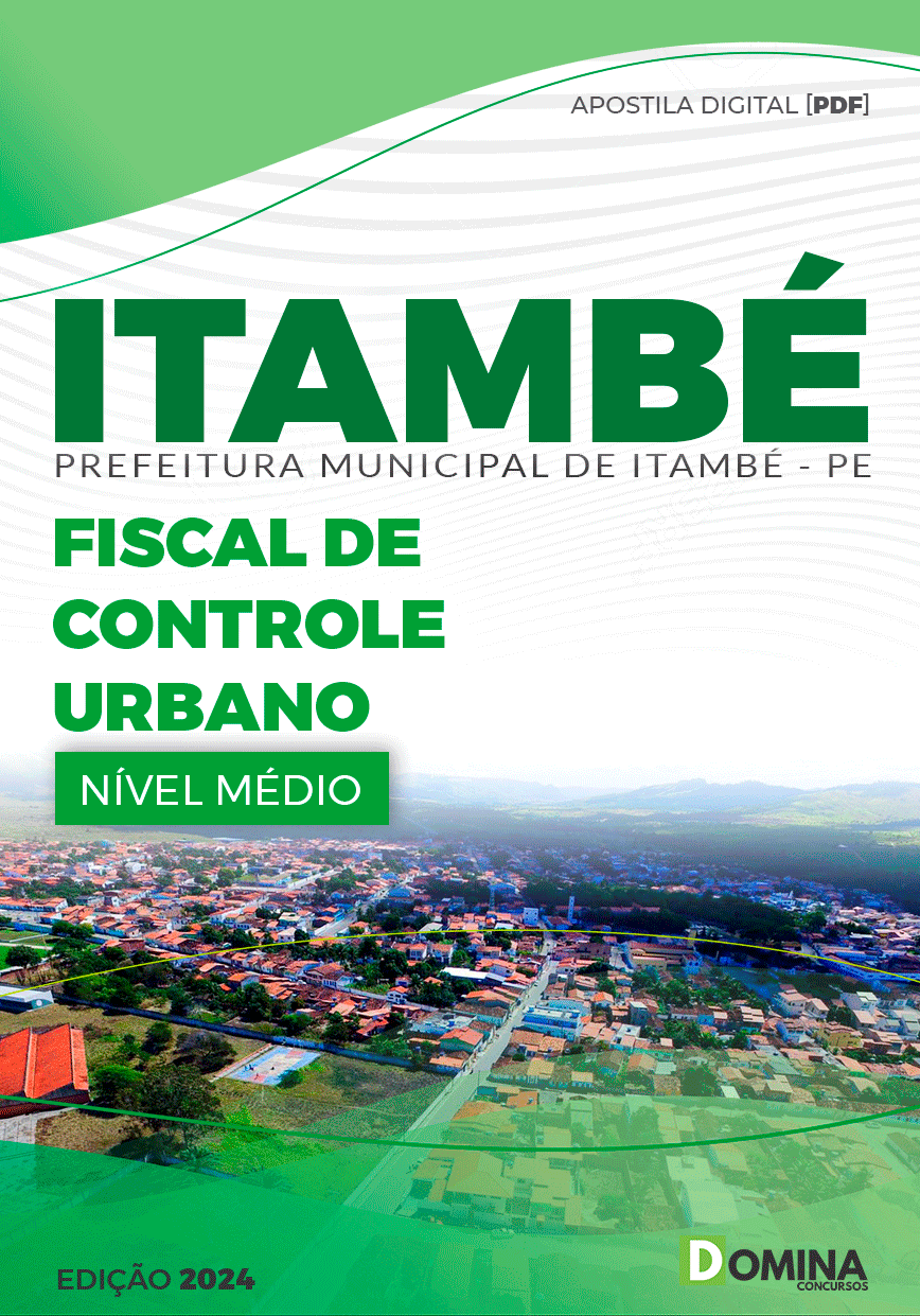 Apostila Pref Itambé PE 2024 Fiscal de Controle Urbano