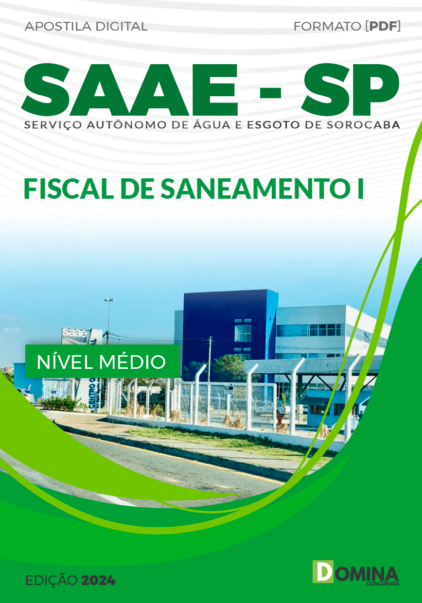 Apostila SAAE Sorocaba SP 2024 Fiscal Saneamento I