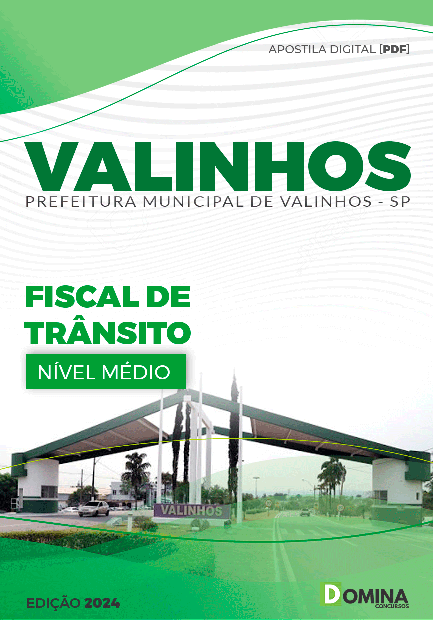 Apostila Pref Valinhos SP 2024 Fiscal de Trânsito