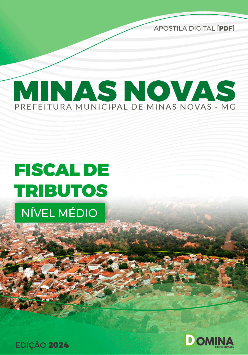 Apostila Pref Minas Novas MG 2024 Fiscal Tributos