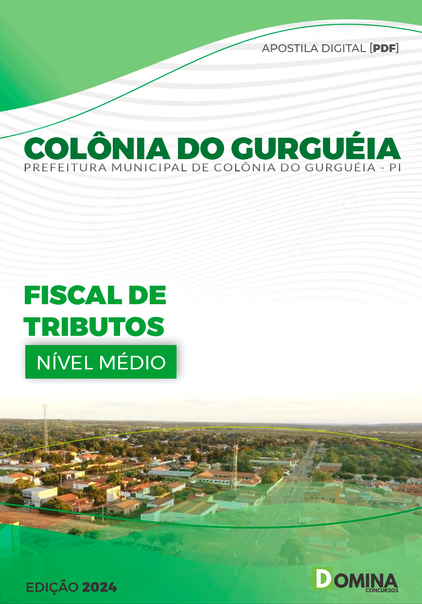 Apostila Pref Colônia Do Gurguéia PI 2024 Fiscal Tributos