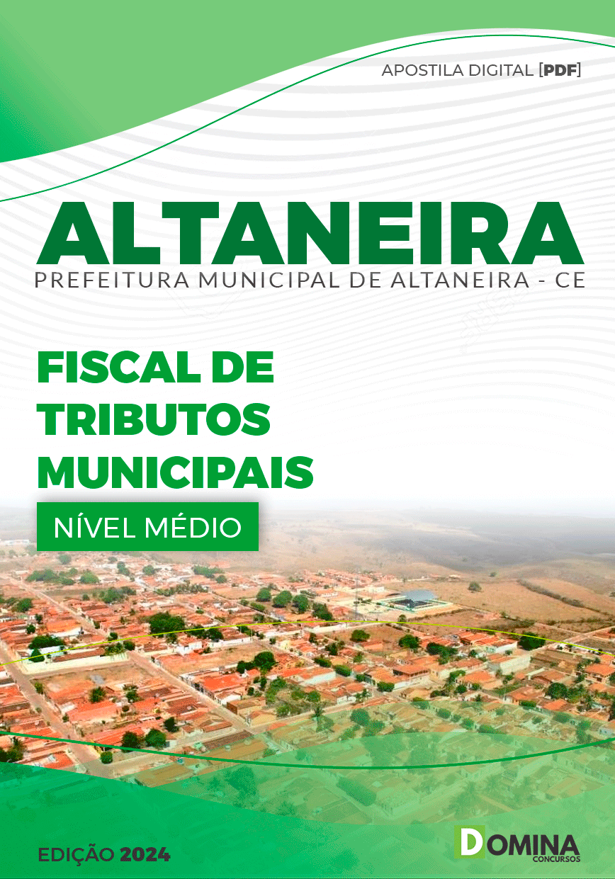 Apostila Pref Altaneira CE 2024 Fiscal Tributos Municipais