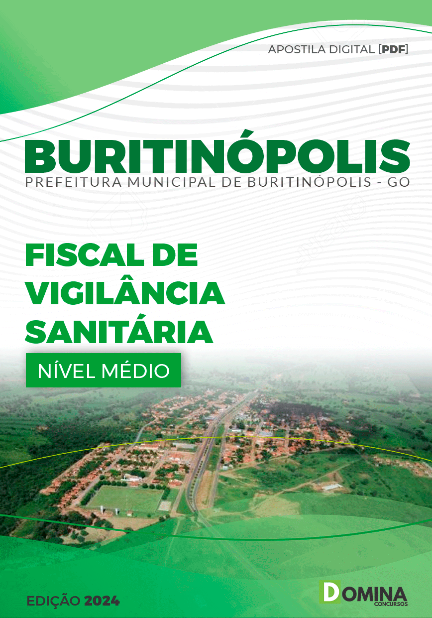 Apostila Pref Buritinópolis GO 2024 Fiscal Vigilância Sanitária