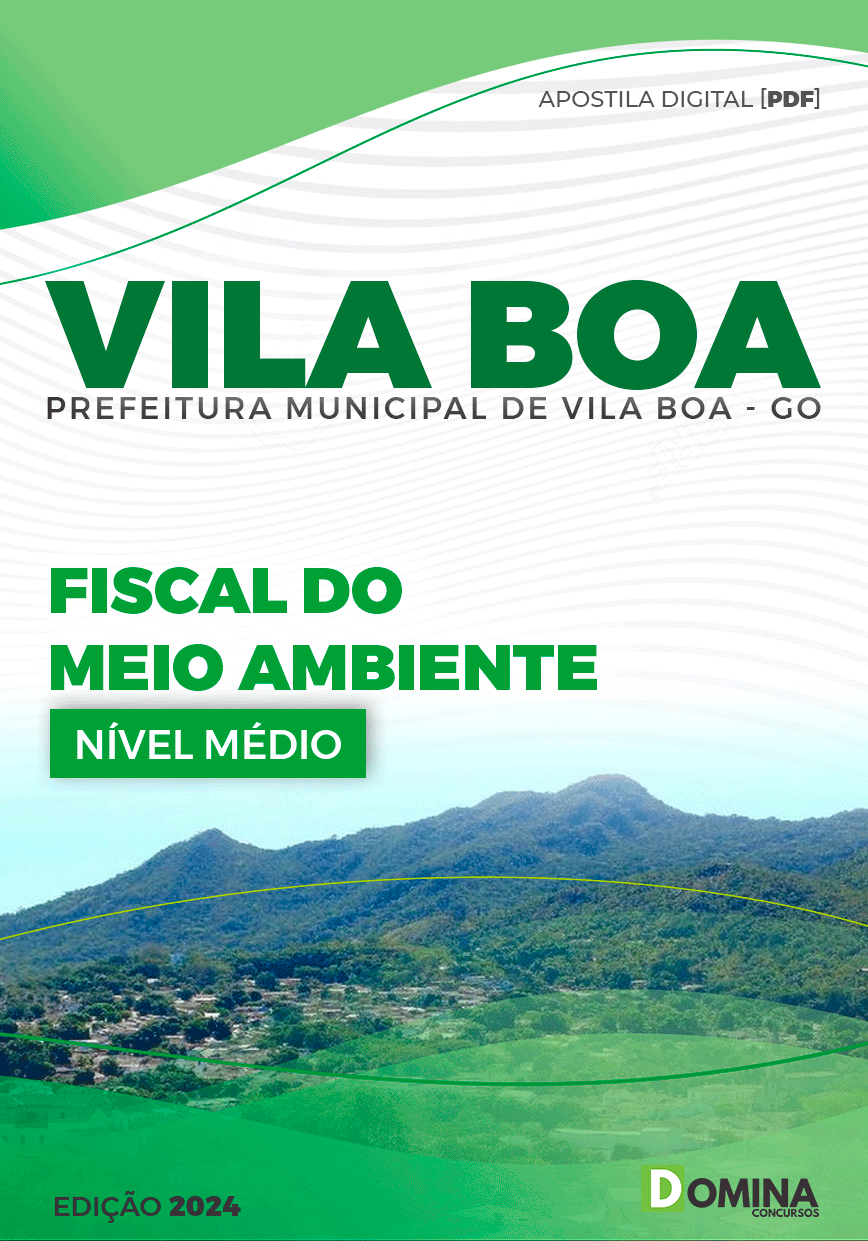 Apostila Pref Vila Boa GO 2024 Fiscal do Meio Ambiente