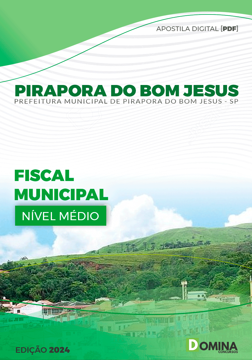 Apostila Pref Pirapora do Bom Jesus SP 2024 Fiscal Municipal