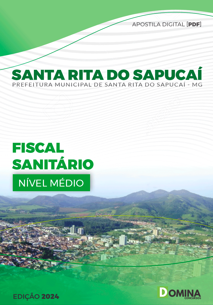 Apostila Pref Santa Rita Do Sapucaí MG 2024 Fiscal Sanitário