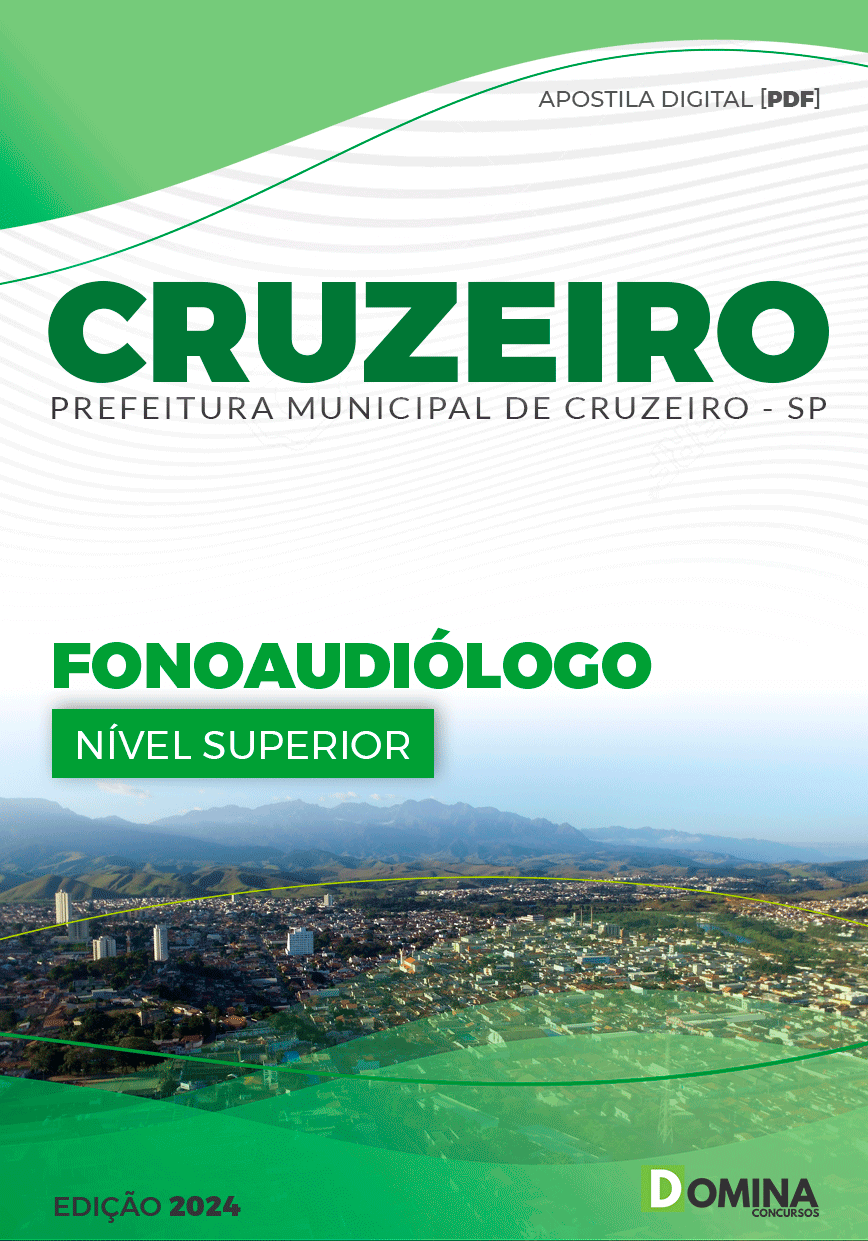 Apostila Pref Cruzeiro SP 2024 Fonoaudiólogo