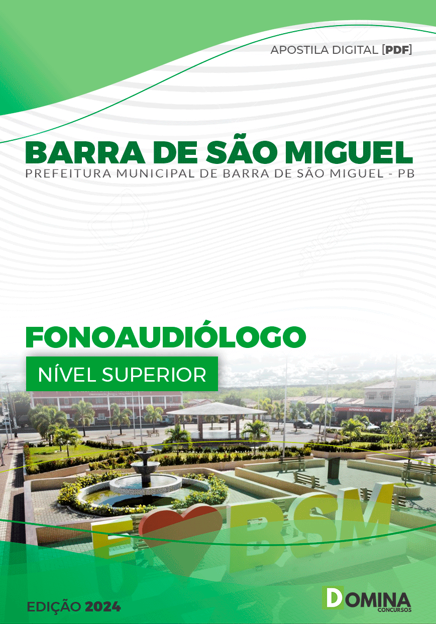 Apostila Pref Barra De São Miguel PB 2024 Fonoaudiólogo