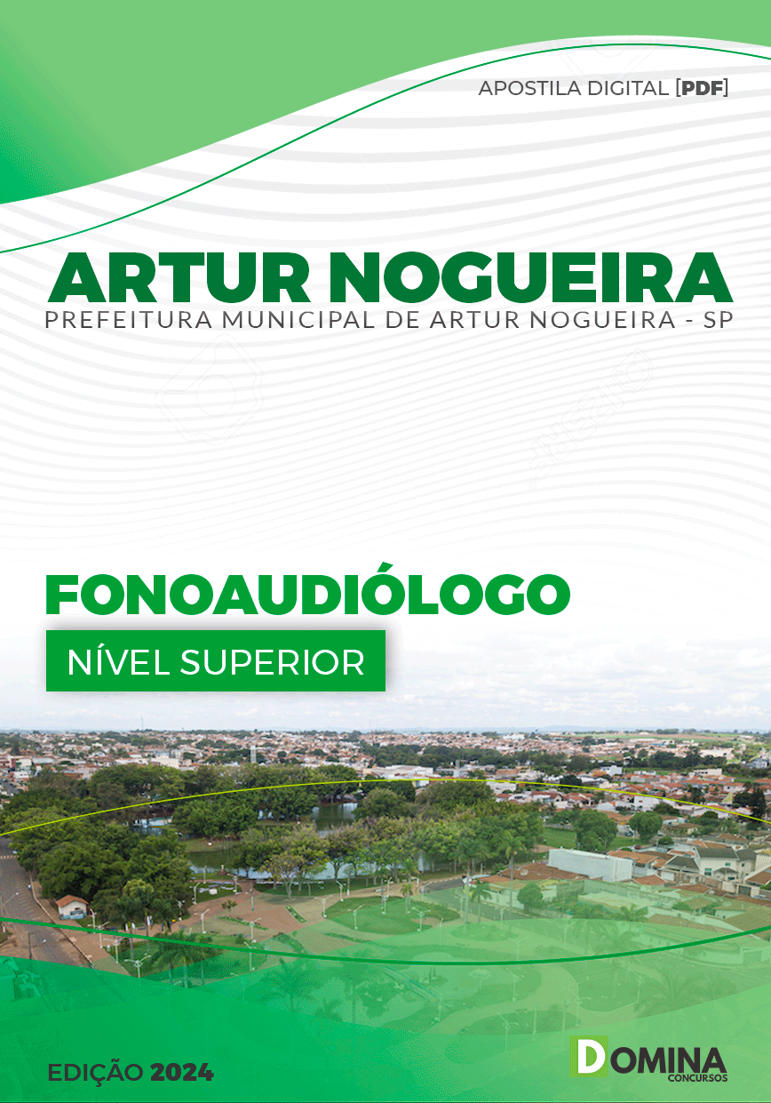 Apostila Pref Artur Nogueira SP 2024 Fonoaudiólogo