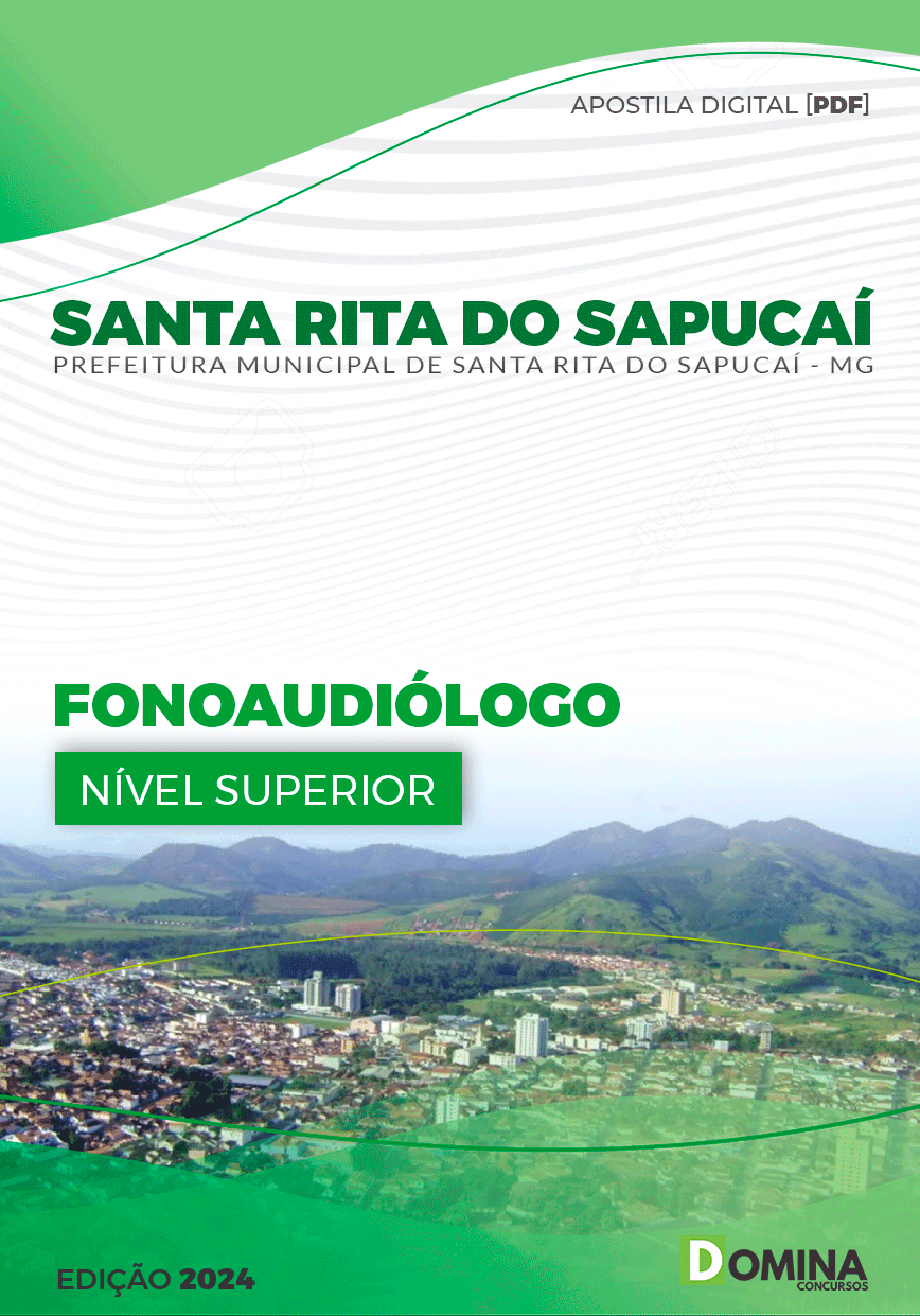 Apostila Pref Santa Rita Do Sapucaí MG 2024 Fonoaudiólogo
