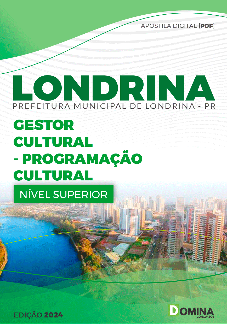 Apostila Pref Londrina PR 2024 Gestor Cultural Programação Cultural