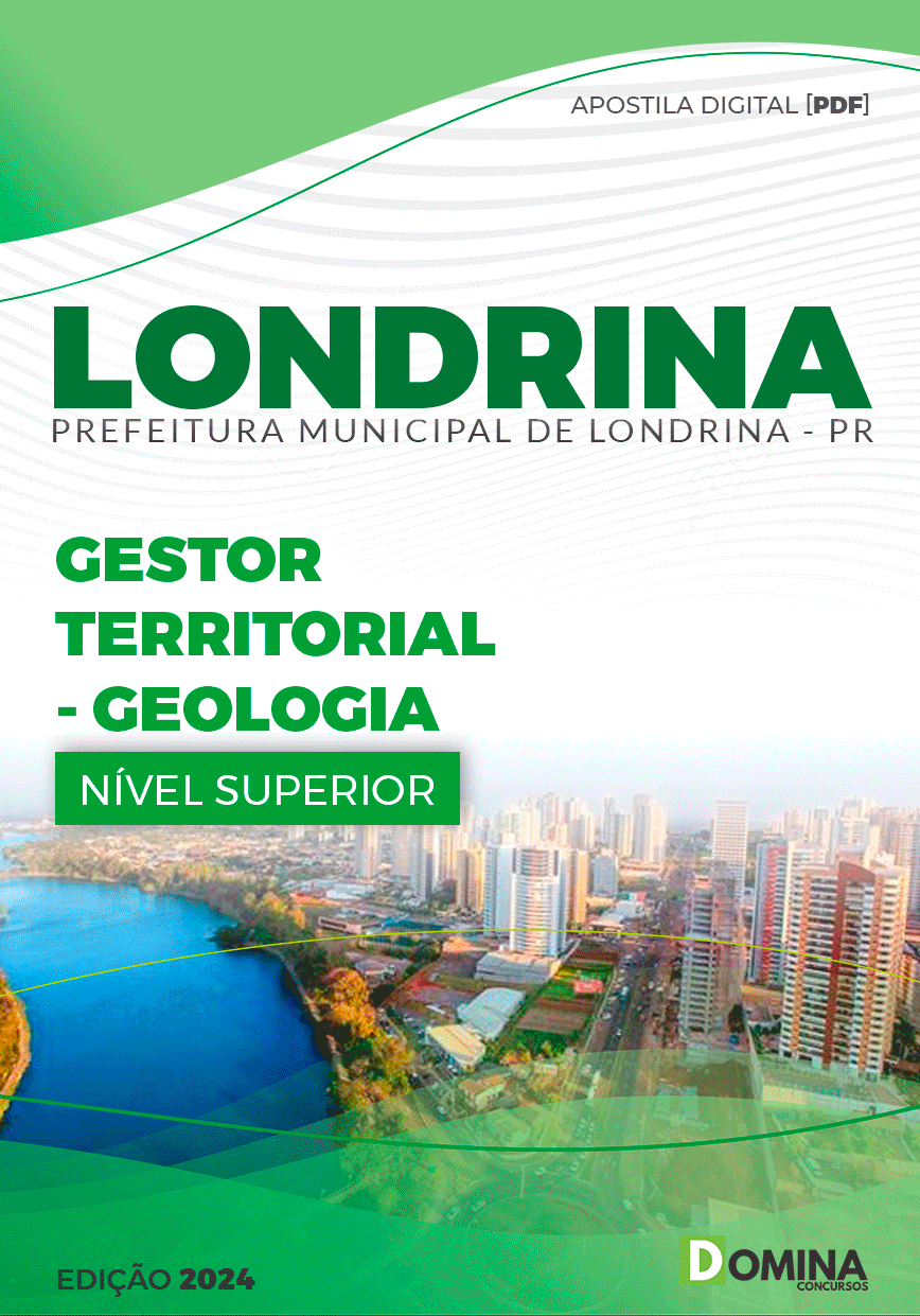 Apostila Pref Londrina PR 2024 Gestor Territorial Serviço Geologia