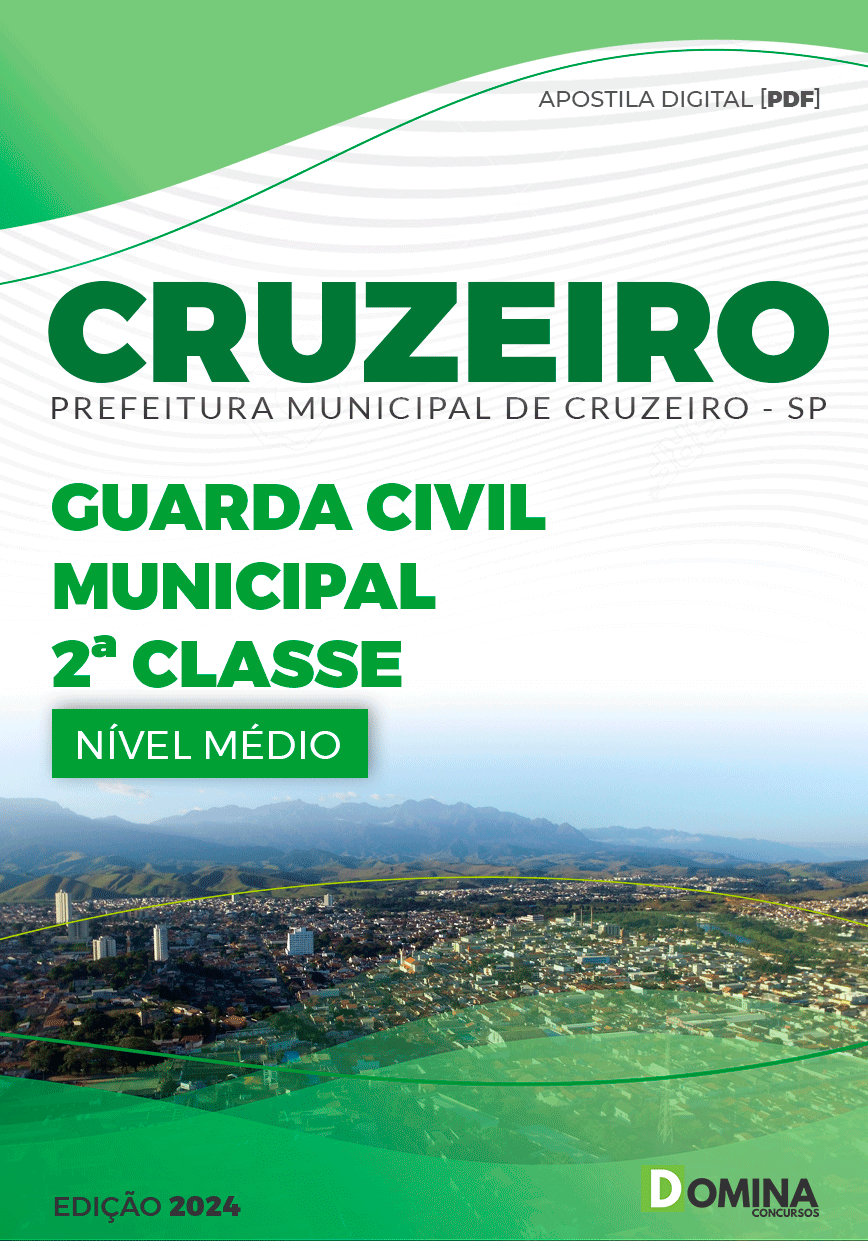 Apostila Pref Cruzeiro SP 2024 Guarda Civil Municipal