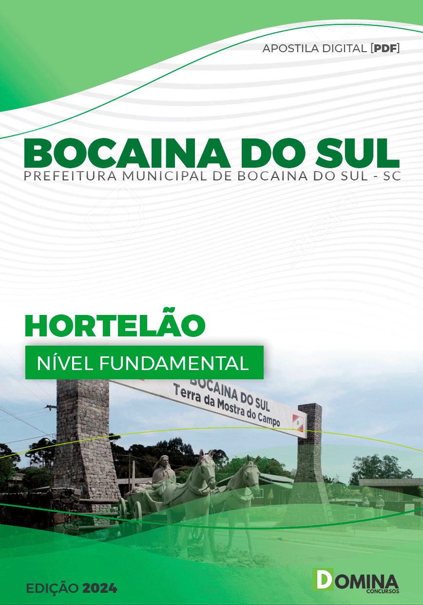Apostila Pref Bocaina Do Sul SC 2024 Hortelão