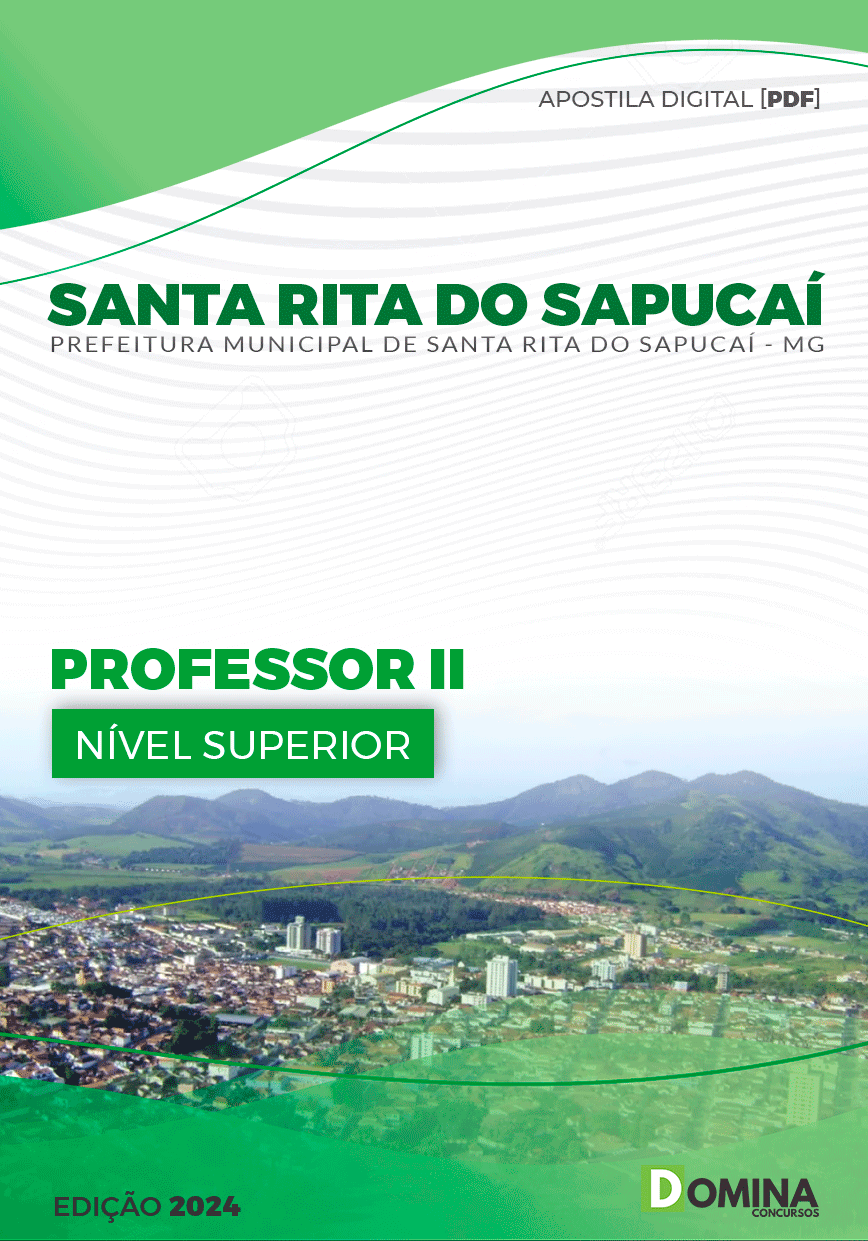 Apostila Pref Santa Rita Do Sapucaí MG 2024 Professor II