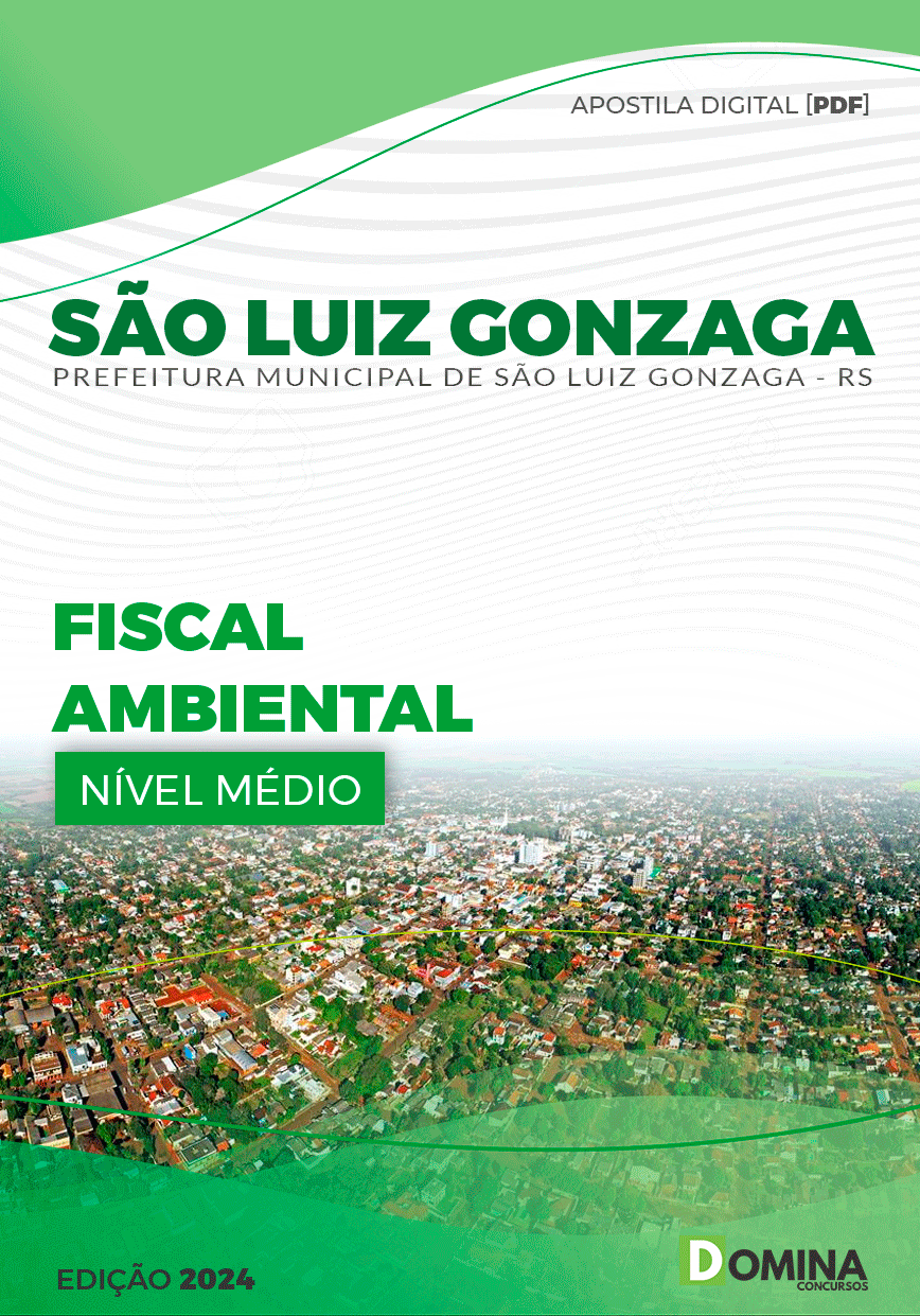 Apostila Pref São Luiz Gonzaga RS 2024 Fiscal Ambiental