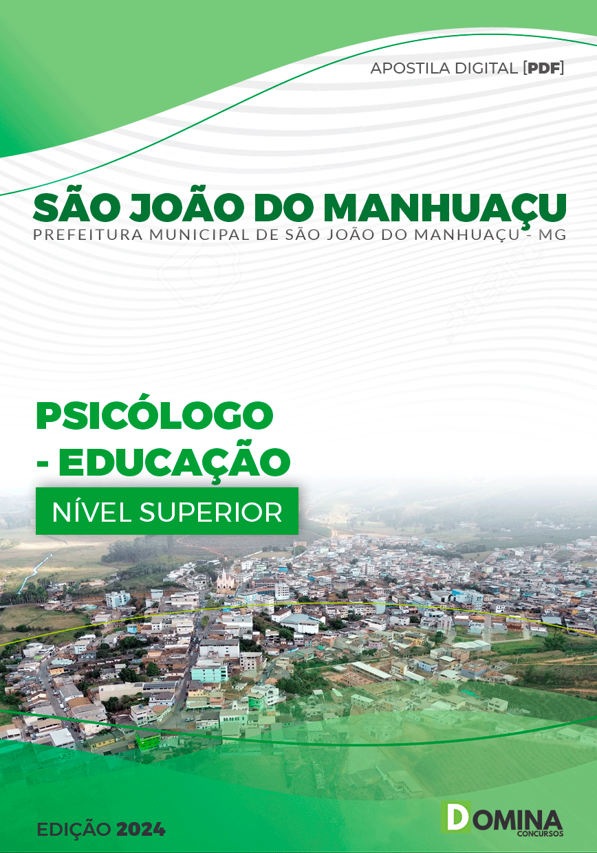 Apostila Pref São João do Manhuaçu MG 2024 Psicólogo Educação